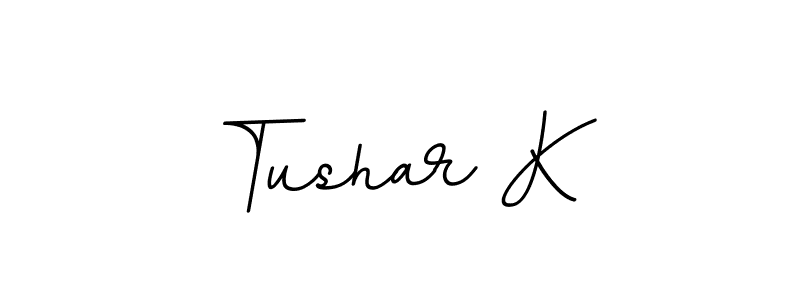 It looks lik you need a new signature style for name Tushar K. Design unique handwritten (BallpointsItalic-DORy9) signature with our free signature maker in just a few clicks. Tushar K signature style 11 images and pictures png