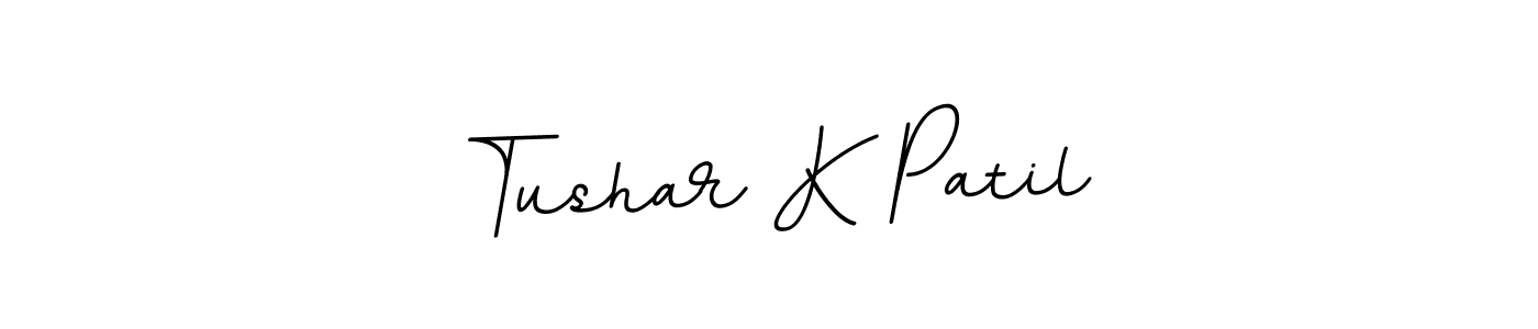 Tushar K Patil stylish signature style. Best Handwritten Sign (BallpointsItalic-DORy9) for my name. Handwritten Signature Collection Ideas for my name Tushar K Patil. Tushar K Patil signature style 11 images and pictures png