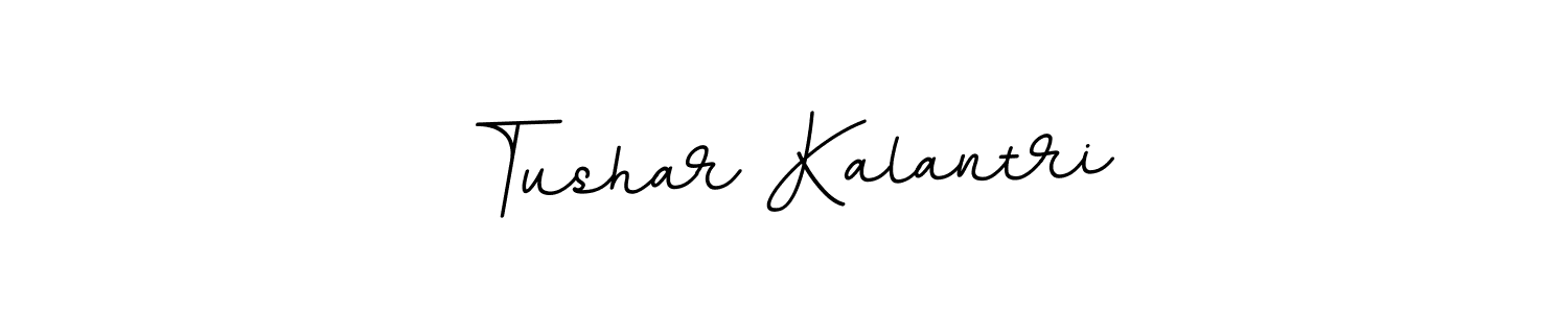 Create a beautiful signature design for name Tushar Kalantri. With this signature (BallpointsItalic-DORy9) fonts, you can make a handwritten signature for free. Tushar Kalantri signature style 11 images and pictures png