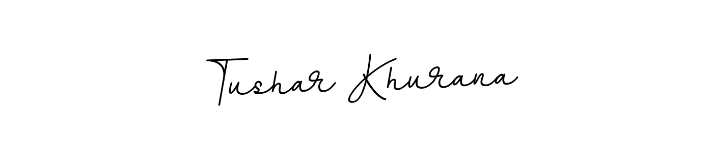 You should practise on your own different ways (BallpointsItalic-DORy9) to write your name (Tushar Khurana) in signature. don't let someone else do it for you. Tushar Khurana signature style 11 images and pictures png