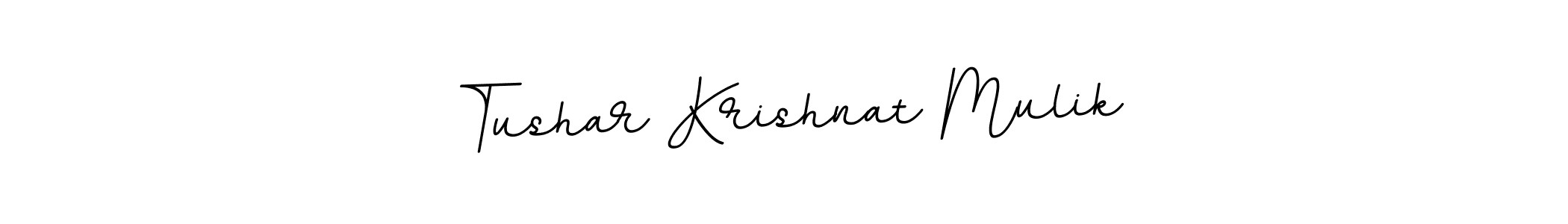 Make a beautiful signature design for name Tushar Krishnat Mulik. With this signature (BallpointsItalic-DORy9) style, you can create a handwritten signature for free. Tushar Krishnat Mulik signature style 11 images and pictures png