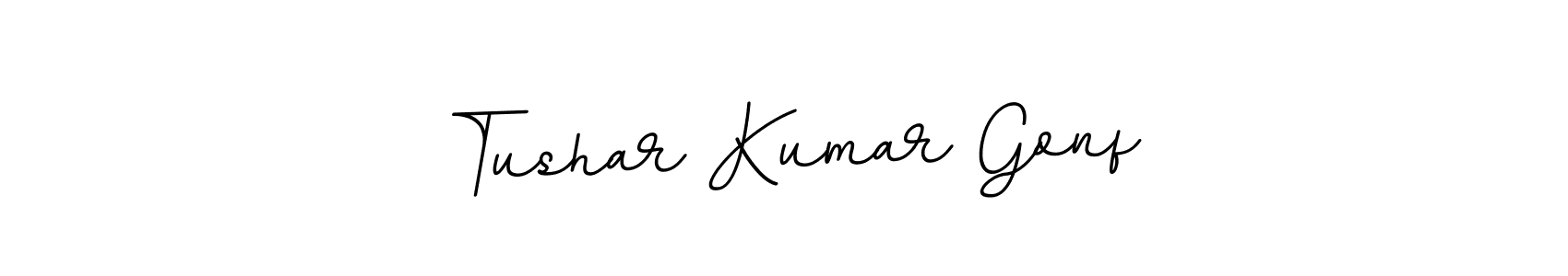 Use a signature maker to create a handwritten signature online. With this signature software, you can design (BallpointsItalic-DORy9) your own signature for name Tushar Kumar Gonf. Tushar Kumar Gonf signature style 11 images and pictures png