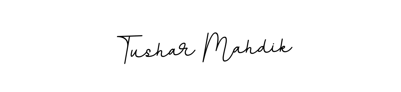 Design your own signature with our free online signature maker. With this signature software, you can create a handwritten (BallpointsItalic-DORy9) signature for name Tushar Mahdik. Tushar Mahdik signature style 11 images and pictures png