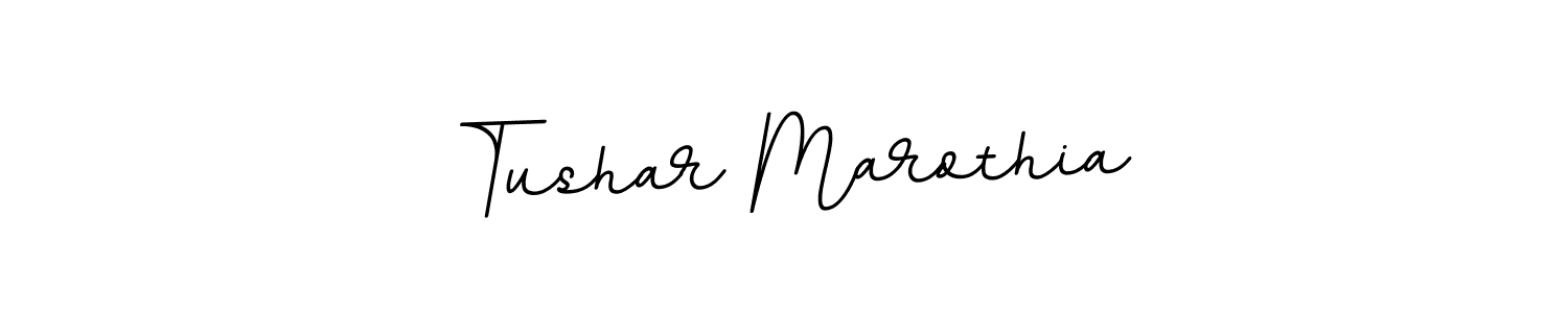Create a beautiful signature design for name Tushar Marothia. With this signature (BallpointsItalic-DORy9) fonts, you can make a handwritten signature for free. Tushar Marothia signature style 11 images and pictures png