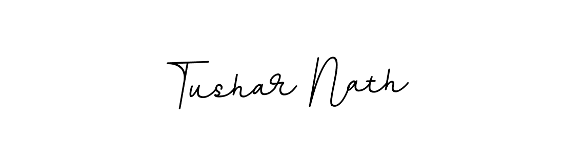 Make a beautiful signature design for name Tushar Nath. With this signature (BallpointsItalic-DORy9) style, you can create a handwritten signature for free. Tushar Nath signature style 11 images and pictures png