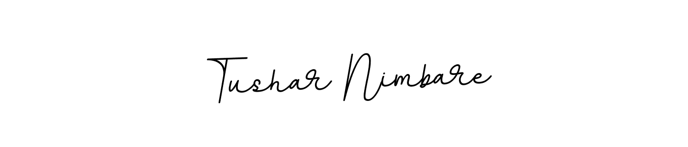 How to Draw Tushar Nimbare signature style? BallpointsItalic-DORy9 is a latest design signature styles for name Tushar Nimbare. Tushar Nimbare signature style 11 images and pictures png