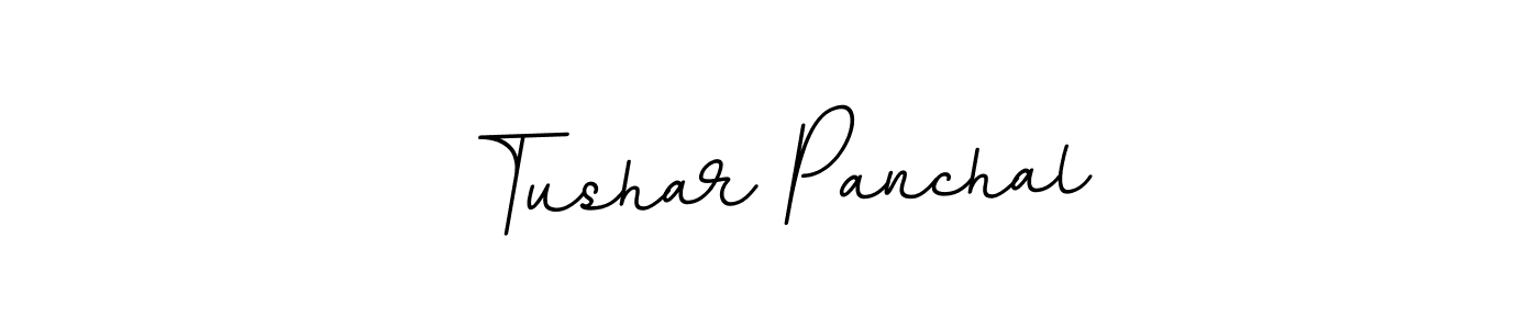 You should practise on your own different ways (BallpointsItalic-DORy9) to write your name (Tushar Panchal) in signature. don't let someone else do it for you. Tushar Panchal signature style 11 images and pictures png
