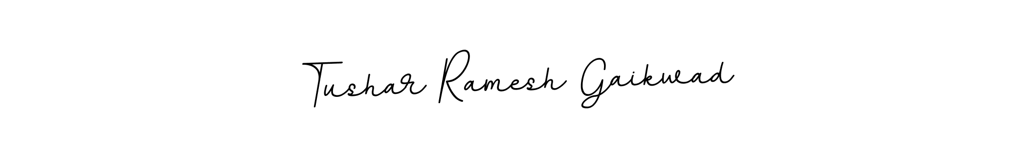 This is the best signature style for the Tushar Ramesh Gaikwad name. Also you like these signature font (BallpointsItalic-DORy9). Mix name signature. Tushar Ramesh Gaikwad signature style 11 images and pictures png