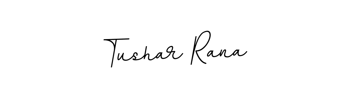 You should practise on your own different ways (BallpointsItalic-DORy9) to write your name (Tushar Rana) in signature. don't let someone else do it for you. Tushar Rana signature style 11 images and pictures png