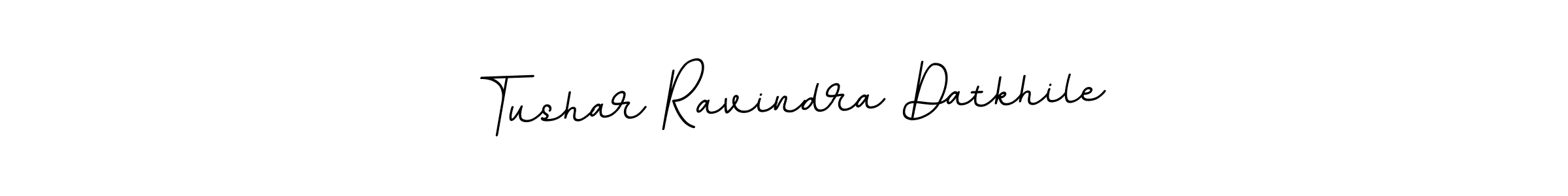 Use a signature maker to create a handwritten signature online. With this signature software, you can design (BallpointsItalic-DORy9) your own signature for name Tushar Ravindra Datkhile. Tushar Ravindra Datkhile signature style 11 images and pictures png