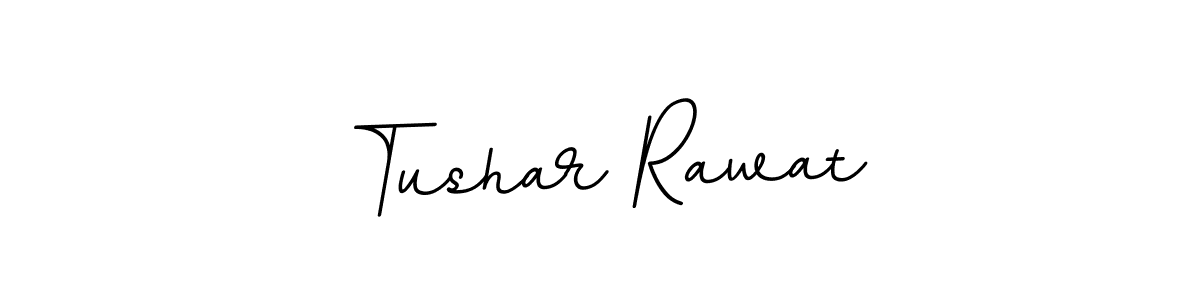 Make a beautiful signature design for name Tushar Rawat. With this signature (BallpointsItalic-DORy9) style, you can create a handwritten signature for free. Tushar Rawat signature style 11 images and pictures png