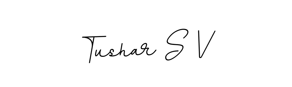 if you are searching for the best signature style for your name Tushar S V. so please give up your signature search. here we have designed multiple signature styles  using BallpointsItalic-DORy9. Tushar S V signature style 11 images and pictures png