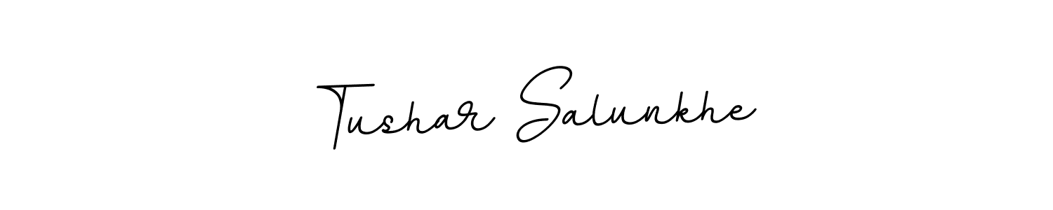 if you are searching for the best signature style for your name Tushar Salunkhe. so please give up your signature search. here we have designed multiple signature styles  using BallpointsItalic-DORy9. Tushar Salunkhe signature style 11 images and pictures png