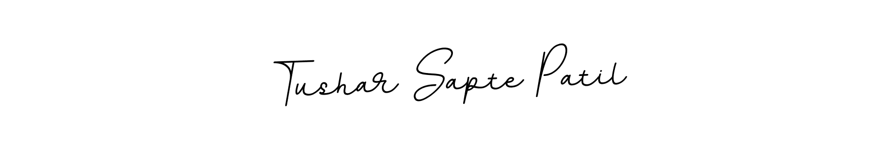 Design your own signature with our free online signature maker. With this signature software, you can create a handwritten (BallpointsItalic-DORy9) signature for name Tushar Sapte Patil. Tushar Sapte Patil signature style 11 images and pictures png