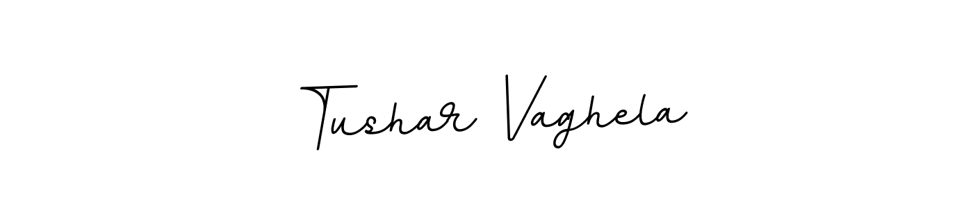 How to make Tushar Vaghela name signature. Use BallpointsItalic-DORy9 style for creating short signs online. This is the latest handwritten sign. Tushar Vaghela signature style 11 images and pictures png