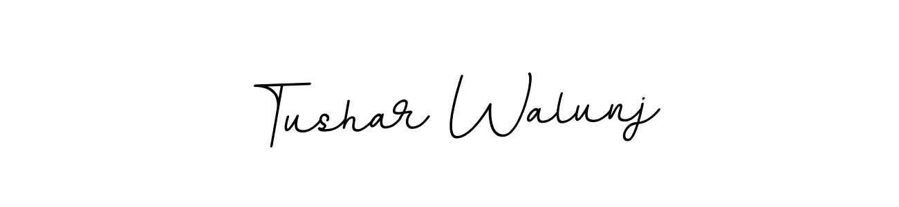 How to make Tushar Walunj signature? BallpointsItalic-DORy9 is a professional autograph style. Create handwritten signature for Tushar Walunj name. Tushar Walunj signature style 11 images and pictures png