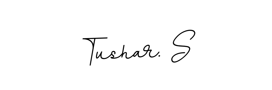 How to Draw Tushar. S signature style? BallpointsItalic-DORy9 is a latest design signature styles for name Tushar. S. Tushar. S signature style 11 images and pictures png