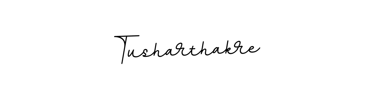 Make a beautiful signature design for name Tusharthakre. With this signature (BallpointsItalic-DORy9) style, you can create a handwritten signature for free. Tusharthakre signature style 11 images and pictures png