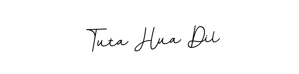 Also You can easily find your signature by using the search form. We will create Tuta Hua Dil name handwritten signature images for you free of cost using BallpointsItalic-DORy9 sign style. Tuta Hua Dil signature style 11 images and pictures png