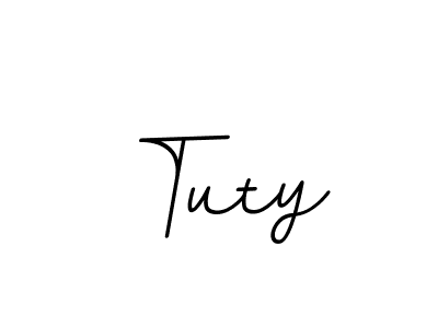You should practise on your own different ways (BallpointsItalic-DORy9) to write your name (Tuty) in signature. don't let someone else do it for you. Tuty signature style 11 images and pictures png
