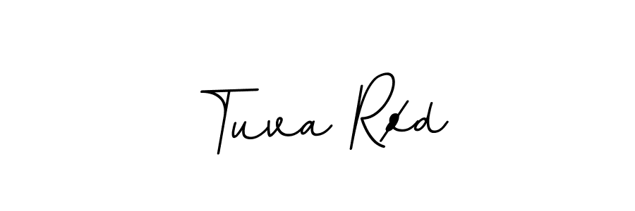 How to make Tuva Rød name signature. Use BallpointsItalic-DORy9 style for creating short signs online. This is the latest handwritten sign. Tuva Rød signature style 11 images and pictures png