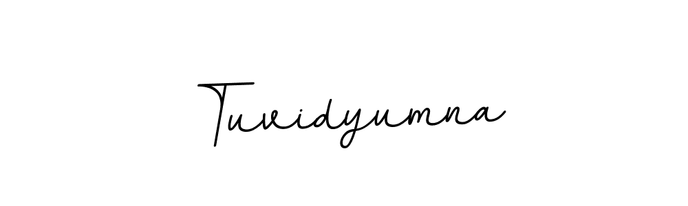 You should practise on your own different ways (BallpointsItalic-DORy9) to write your name (Tuvidyumna) in signature. don't let someone else do it for you. Tuvidyumna signature style 11 images and pictures png