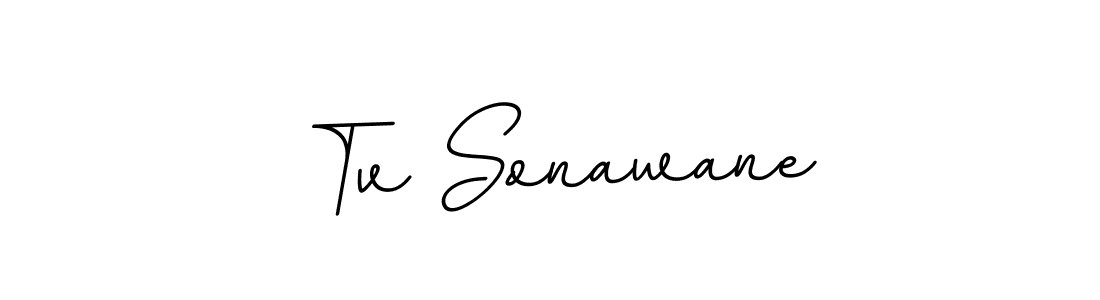This is the best signature style for the Tv Sonawane name. Also you like these signature font (BallpointsItalic-DORy9). Mix name signature. Tv Sonawane signature style 11 images and pictures png