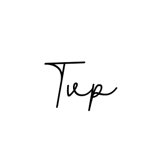 Design your own signature with our free online signature maker. With this signature software, you can create a handwritten (BallpointsItalic-DORy9) signature for name Tvp. Tvp signature style 11 images and pictures png