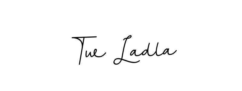 Design your own signature with our free online signature maker. With this signature software, you can create a handwritten (BallpointsItalic-DORy9) signature for name Tw Ladla. Tw Ladla signature style 11 images and pictures png
