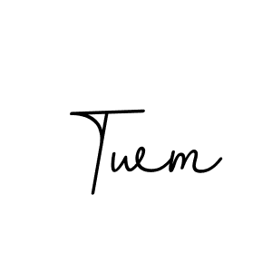 You should practise on your own different ways (BallpointsItalic-DORy9) to write your name (Twm) in signature. don't let someone else do it for you. Twm signature style 11 images and pictures png