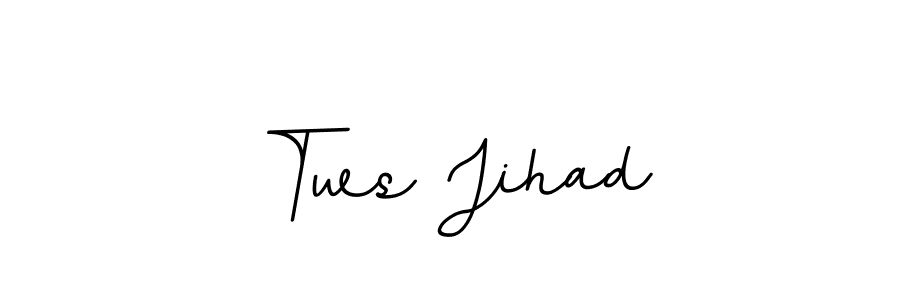 Create a beautiful signature design for name Tws Jihad. With this signature (BallpointsItalic-DORy9) fonts, you can make a handwritten signature for free. Tws Jihad signature style 11 images and pictures png