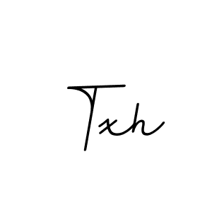 Create a beautiful signature design for name Txh. With this signature (BallpointsItalic-DORy9) fonts, you can make a handwritten signature for free. Txh signature style 11 images and pictures png