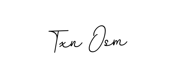 How to make Txn Osm name signature. Use BallpointsItalic-DORy9 style for creating short signs online. This is the latest handwritten sign. Txn Osm signature style 11 images and pictures png