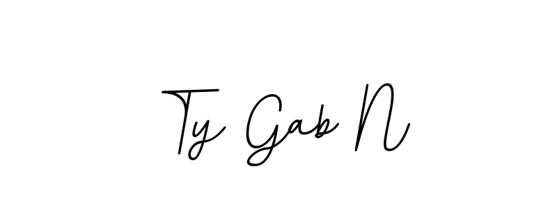 How to Draw Ty Gab N signature style? BallpointsItalic-DORy9 is a latest design signature styles for name Ty Gab N. Ty Gab N signature style 11 images and pictures png