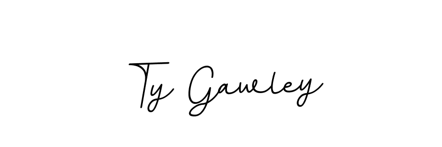 Use a signature maker to create a handwritten signature online. With this signature software, you can design (BallpointsItalic-DORy9) your own signature for name Ty Gawley. Ty Gawley signature style 11 images and pictures png