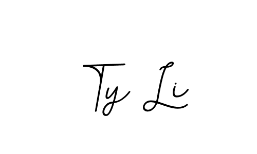 Create a beautiful signature design for name Ty Li. With this signature (BallpointsItalic-DORy9) fonts, you can make a handwritten signature for free. Ty Li signature style 11 images and pictures png