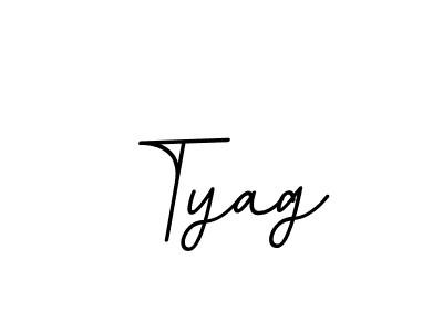 It looks lik you need a new signature style for name Tyag. Design unique handwritten (BallpointsItalic-DORy9) signature with our free signature maker in just a few clicks. Tyag signature style 11 images and pictures png