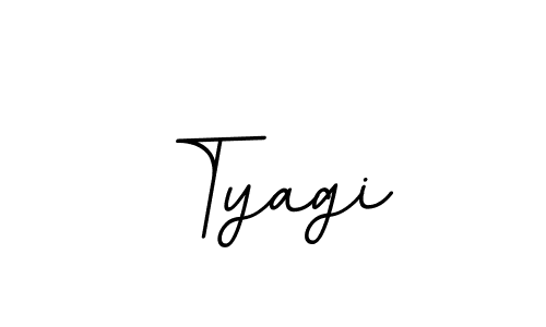 How to make Tyagi name signature. Use BallpointsItalic-DORy9 style for creating short signs online. This is the latest handwritten sign. Tyagi signature style 11 images and pictures png