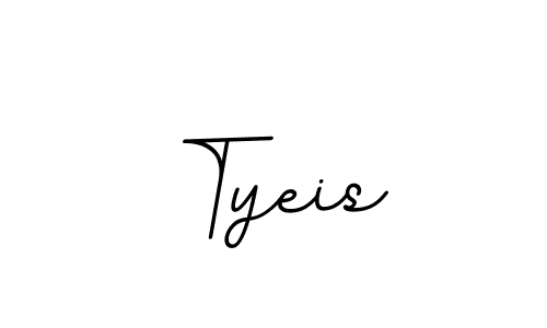 Create a beautiful signature design for name Tyeis. With this signature (BallpointsItalic-DORy9) fonts, you can make a handwritten signature for free. Tyeis signature style 11 images and pictures png