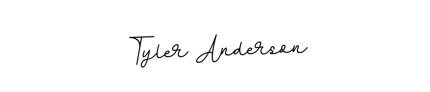 You should practise on your own different ways (BallpointsItalic-DORy9) to write your name (Tyler Anderson) in signature. don't let someone else do it for you. Tyler Anderson signature style 11 images and pictures png