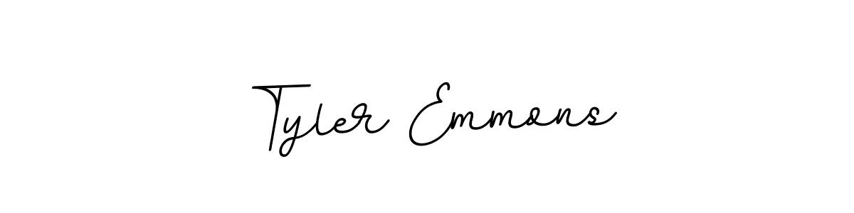 How to make Tyler Emmons name signature. Use BallpointsItalic-DORy9 style for creating short signs online. This is the latest handwritten sign. Tyler Emmons signature style 11 images and pictures png