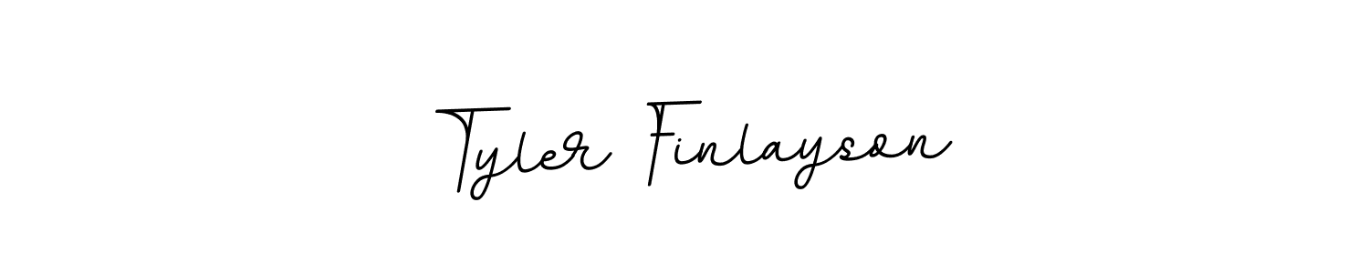 Make a beautiful signature design for name Tyler Finlayson. With this signature (BallpointsItalic-DORy9) style, you can create a handwritten signature for free. Tyler Finlayson signature style 11 images and pictures png