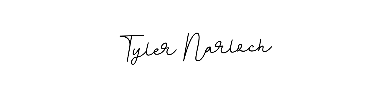Tyler Narloch stylish signature style. Best Handwritten Sign (BallpointsItalic-DORy9) for my name. Handwritten Signature Collection Ideas for my name Tyler Narloch. Tyler Narloch signature style 11 images and pictures png