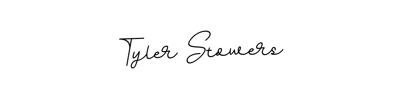 Tyler Stowers stylish signature style. Best Handwritten Sign (BallpointsItalic-DORy9) for my name. Handwritten Signature Collection Ideas for my name Tyler Stowers. Tyler Stowers signature style 11 images and pictures png