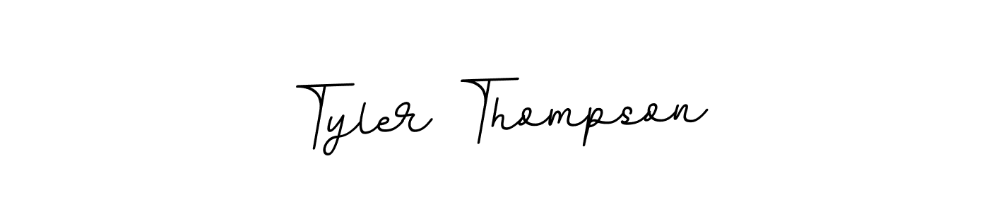 Tyler Thompson stylish signature style. Best Handwritten Sign (BallpointsItalic-DORy9) for my name. Handwritten Signature Collection Ideas for my name Tyler Thompson. Tyler Thompson signature style 11 images and pictures png