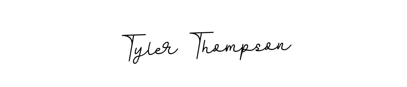 Use a signature maker to create a handwritten signature online. With this signature software, you can design (BallpointsItalic-DORy9) your own signature for name Tyler Thompson. Tyler Thompson signature style 11 images and pictures png