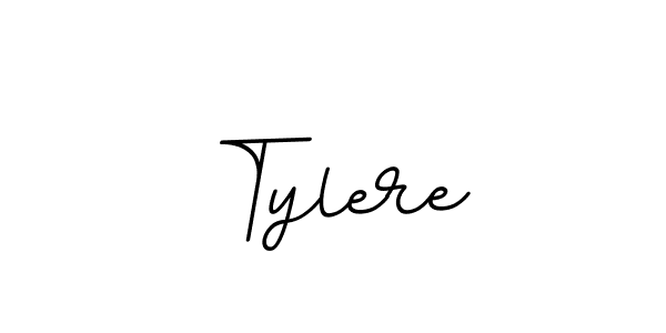 How to make Tylere name signature. Use BallpointsItalic-DORy9 style for creating short signs online. This is the latest handwritten sign. Tylere signature style 11 images and pictures png