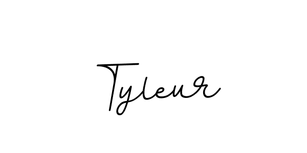 Tyleur stylish signature style. Best Handwritten Sign (BallpointsItalic-DORy9) for my name. Handwritten Signature Collection Ideas for my name Tyleur. Tyleur signature style 11 images and pictures png