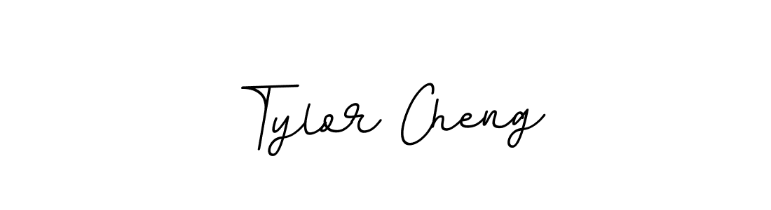 How to make Tylor Cheng name signature. Use BallpointsItalic-DORy9 style for creating short signs online. This is the latest handwritten sign. Tylor Cheng signature style 11 images and pictures png