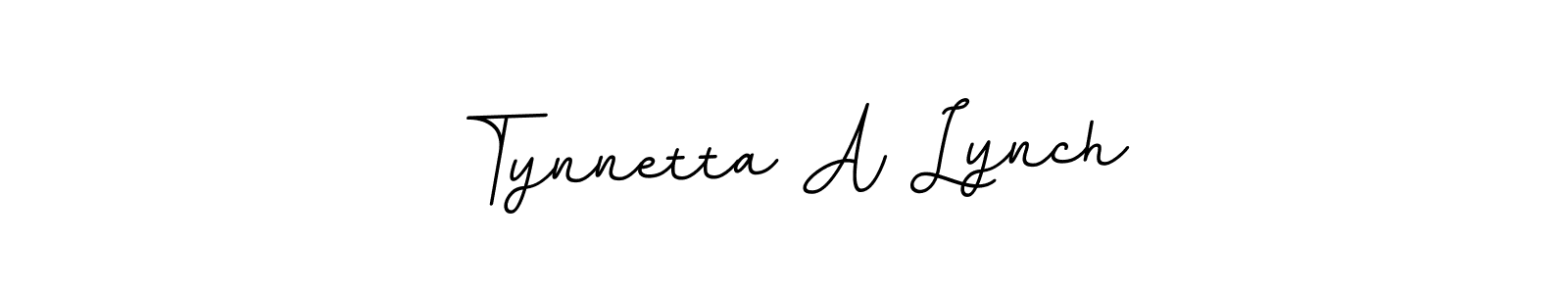 How to make Tynnetta A Lynch name signature. Use BallpointsItalic-DORy9 style for creating short signs online. This is the latest handwritten sign. Tynnetta A Lynch signature style 11 images and pictures png